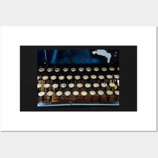 Antique Typewriter Keyboard Posters and Art